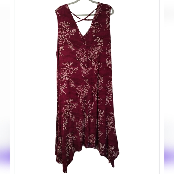 Ava & Viv Tropical Sleeveless Dress Size 3X - Picture 2 of 5